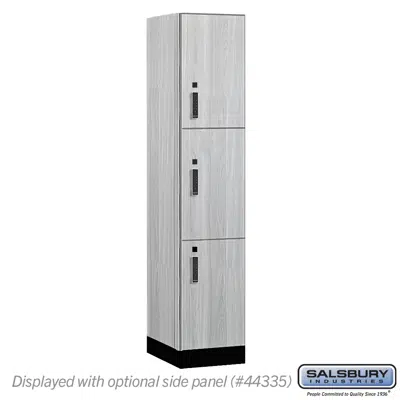 15-43000E Series Premier Wood Lockers - Triple Tier - Electronic  Locks - 1 Wide图像