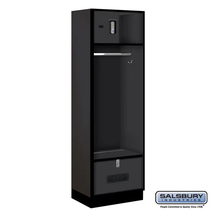 30000E Series Designer Wood Open Access Lockers
