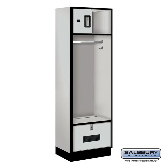 30000E Series Designer Wood Open Access Lockers