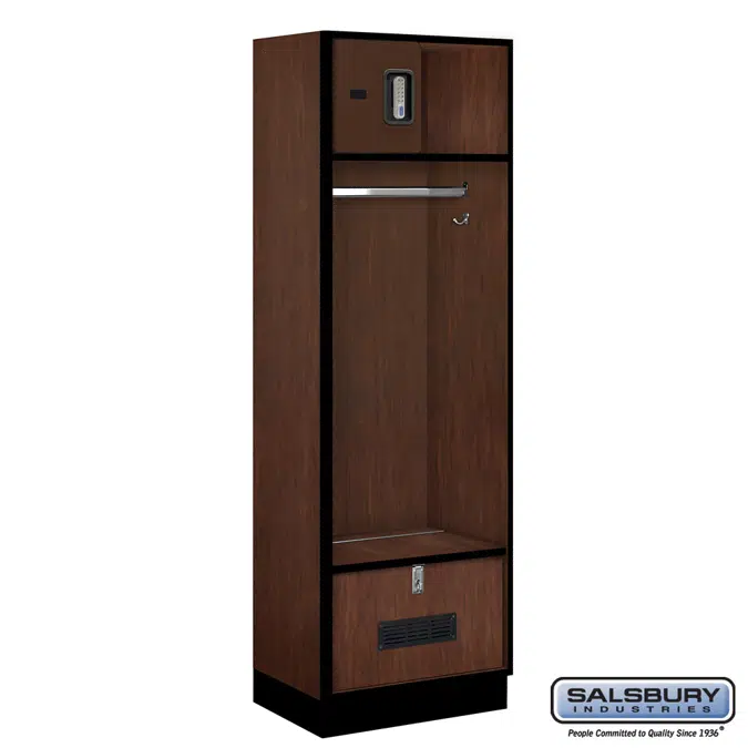 30000E Series Designer Wood Open Access Lockers