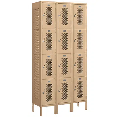 billede til 74000 Series Vented Metal Lockers - Four Tier - 3 Wide