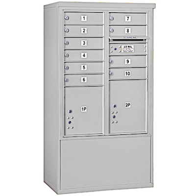 afbeelding voor 3900 Series Free-Standing 4C Horizontal Mailboxes - 10 Door High Units