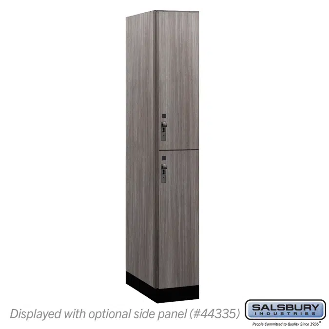 42000 Series Premier Wood Lockers - Double Tier - Standard Hasps - 1 Wide