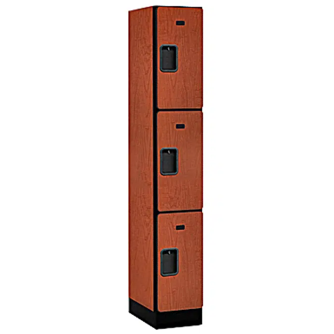 33000 Series Designer Wood Lockers - Triple Tier - 1 Wide