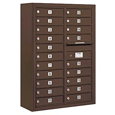 изображение для 3800 Series Surface Mounted 4C Horizontal Mailboxes - 11 Door High Units
