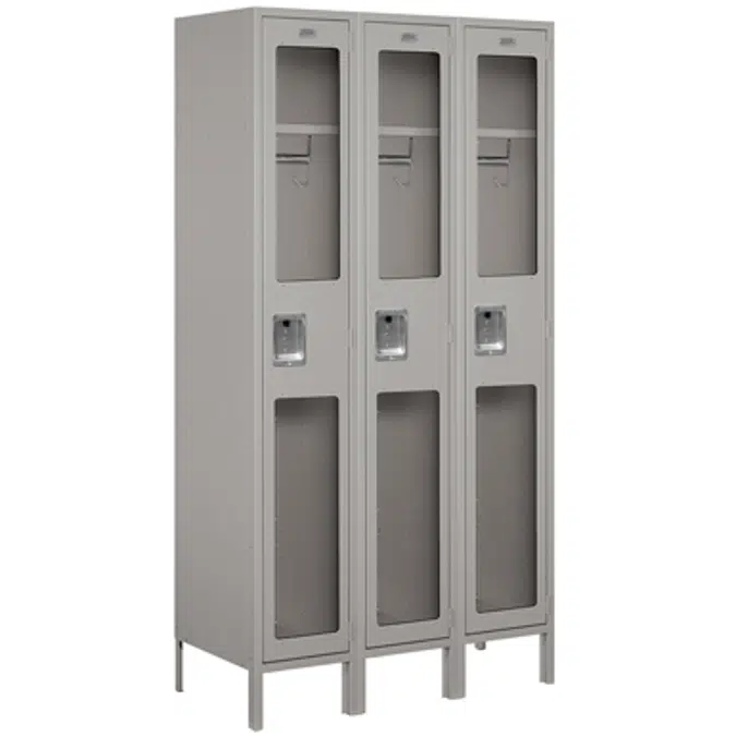 BIM objects - Free download! S-51000 Series See-Through Metal Lockers ...