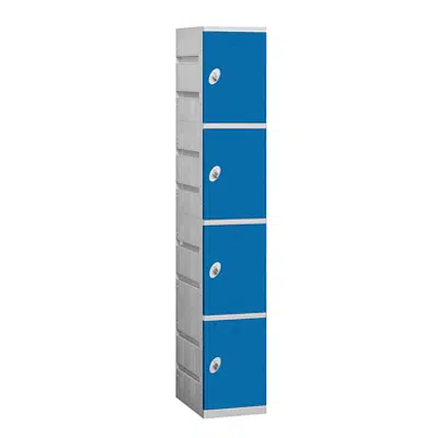 94000 Series Plastic Lockers - Four Tier - 1 Wide图像