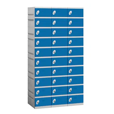 kuva kohteelle 90000 Series Plastic Lockers - Ten Tier - 3 Wide