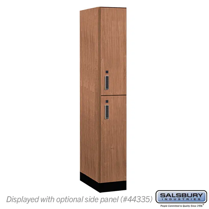 42000E Series Premier Wood Lockers - Double Tier - Electronic  Locks - 1 Wide