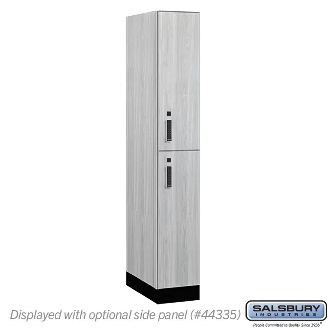 42000E Series Premier Wood Lockers - Double Tier - Electronic  Locks - 1 Wide