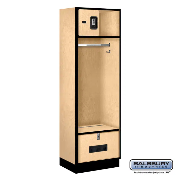 30000R Series Designer Wood Open Access Lockers