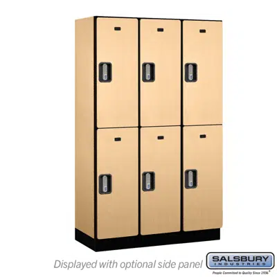 Image for 22000E Series Designer Wood Lockers - Double Tier - Electronic Locks - 3 Wide