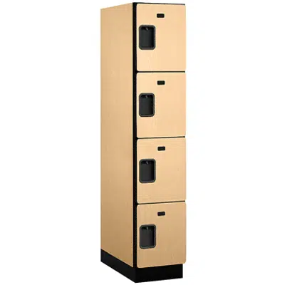 24000 Series Designer Wood Lockers - Four Tier - 1 Wide图像