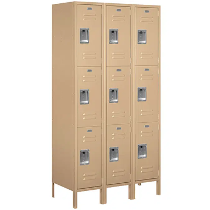 53000 Series Standard Metal Lockers - Triple Tier - 3 Wide