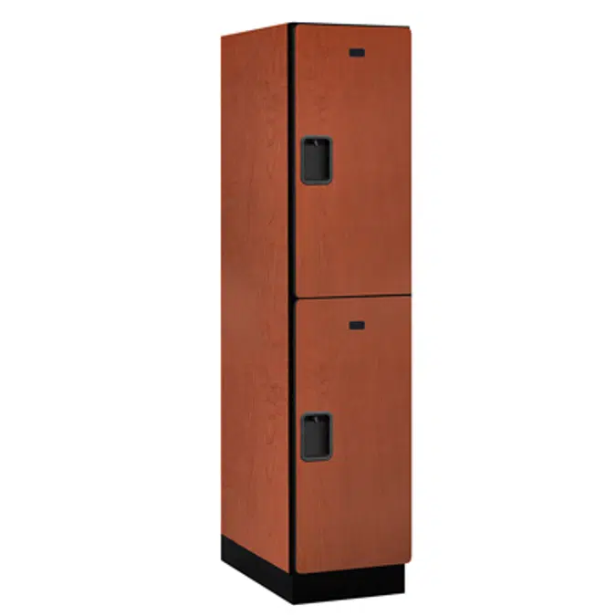 18-22000 Series Designer Wood Lockers - Double Tier - 1 Wide