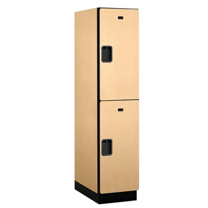 18-22000 Series Designer Wood Lockers - Double Tier - 1 Wide