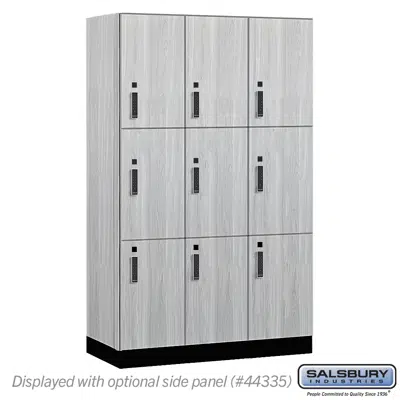 Зображення для 15-43000E Series Premier Wood Lockers - Triple Tier - Electronic  Locks - 3 Wide