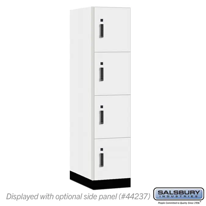 18-44000E Series Premier Wood Lockers - Four Tier - Electronic  Locks - 1 Wide