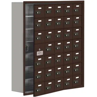 Obrázek pro 19100 Series Cell Phone Lockers-Recessed Mounted-7 Door High Units-8 Inch Deep Compartments