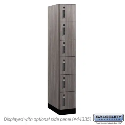 billede til 46000E Series Premier Wood Lockers - Six Tier Box Style - Electronic  Locks - 1 Wide