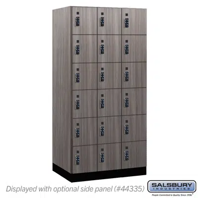 Image for 46000R Series Premier Wood Lockers - Six Tier Box Style - Resettable Combination Locks - 3 Wide