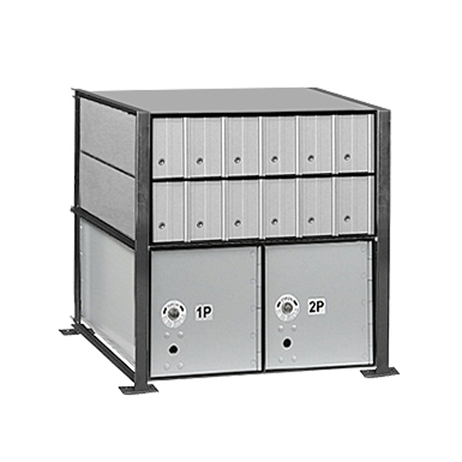 BIM objects - Free download! 2200 Series Aluminum Mailboxes-Rack Ladder ...