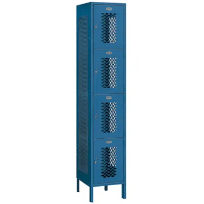 afbeelding voor 84000 Series Vented Metal Lockers - Four Tier - 1 Wide