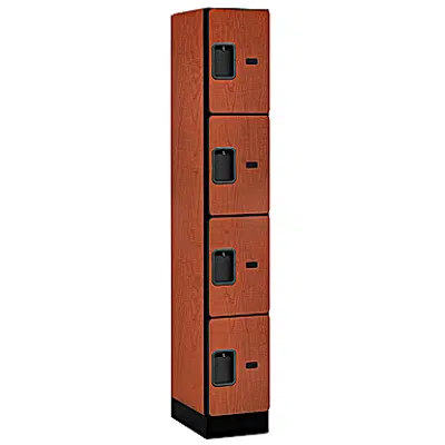 Imagem para 34000 Series Designer Wood Lockers - Four Tier - 1 Wide}