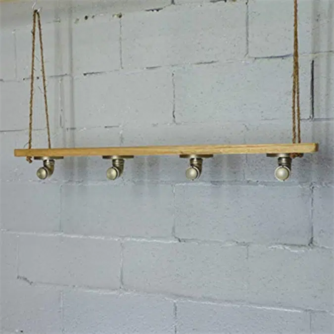 Furniture Pipeline Portland Industrial Chic Hanging Shelf Planter