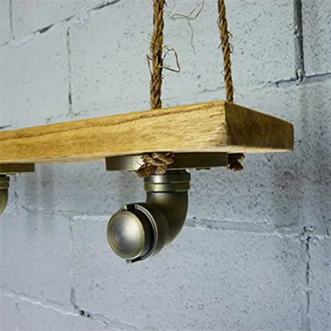 Furniture Pipeline Portland Industrial Chic Hanging Shelf Planter