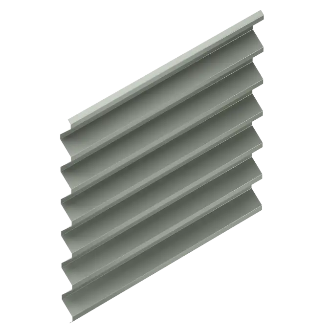 BIM objects - Free download! Exposed VB-31 Profile A Wall Panel System ...