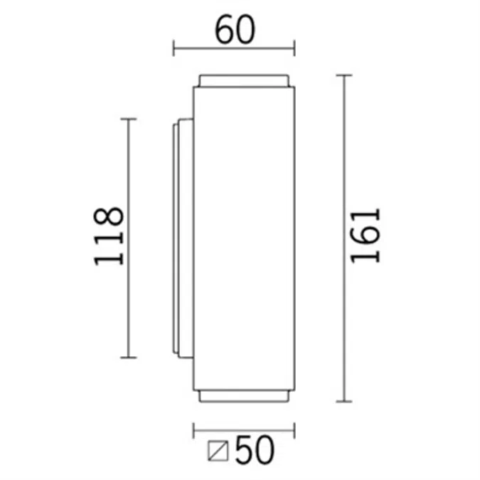 iPro 51x51mm wall mounted-BK08