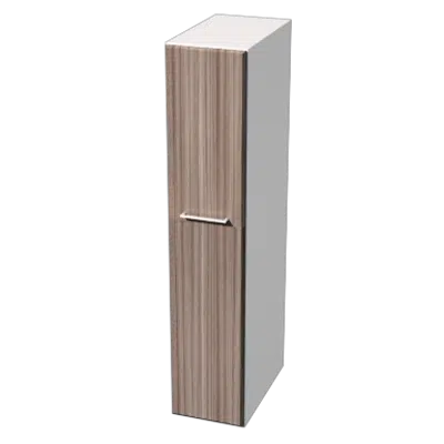 Immagine per MIDO TALL UNIT 172,8X35X60 CM MATT WHITE/HAVANNA