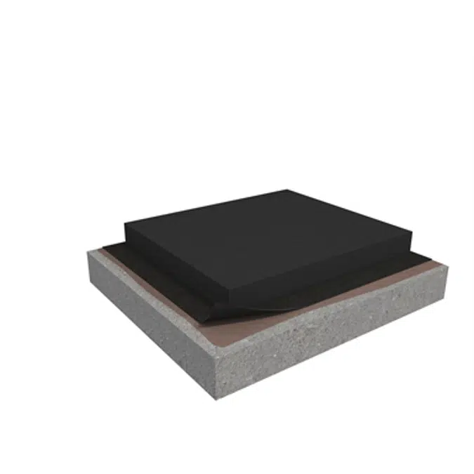 Membrane 5 1-layer inverted roof system for mastic asphalt on concrete non-insulated