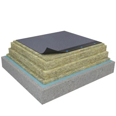Image for Mono PM 1-layer system of SBS-modified bitumen on concrete insulated with mineral wool