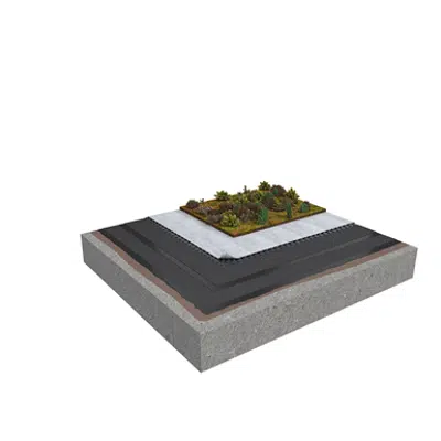 Image for Base KL 2-layer inverted roof system for extensive green roof on concrete non-insulated