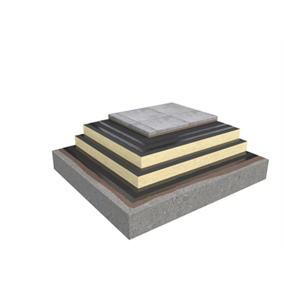 Image for Base KL 2-layer compact roof system for paving slabs on concrete insulated with PIR