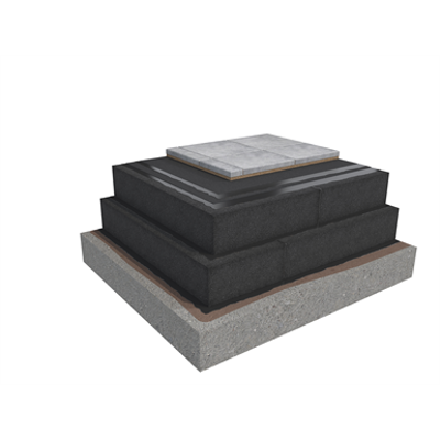 Image for Base KL 2-layer compact roof system for paving slabs on concrete insulated with cellular glass