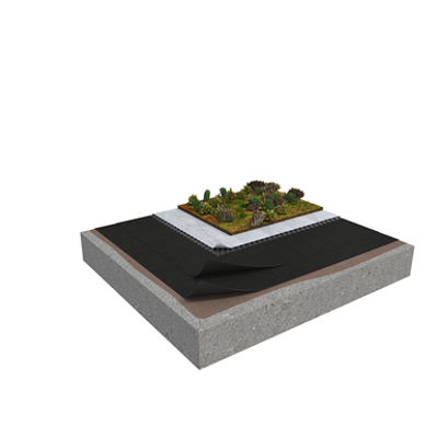 afbeelding voor Base SV 2-layer inverted roof system for extensive green roof on concrete non-insulated