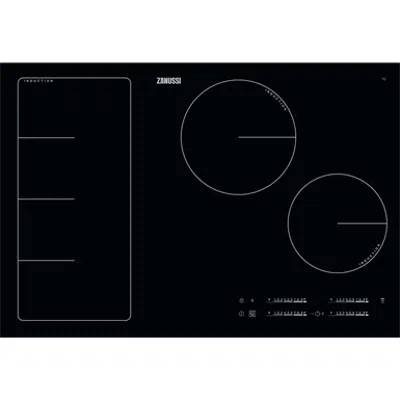 Zanussi Induction Full Hob 80 Black için görüntü