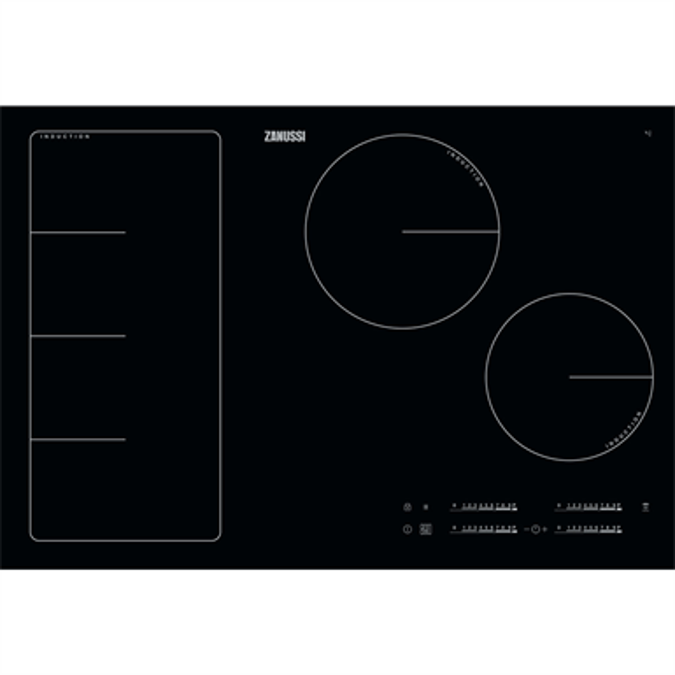 BIM objects Free download! Zanussi Induction Full Hob 80 Black