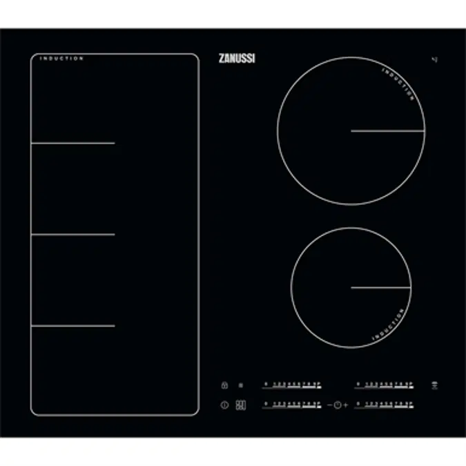 Zanussi Induction Full Hob 60 Black