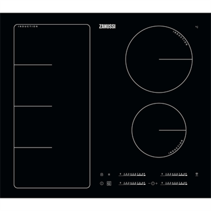 BIM objects Free download! Zanussi Induction Full Hob 60 Black