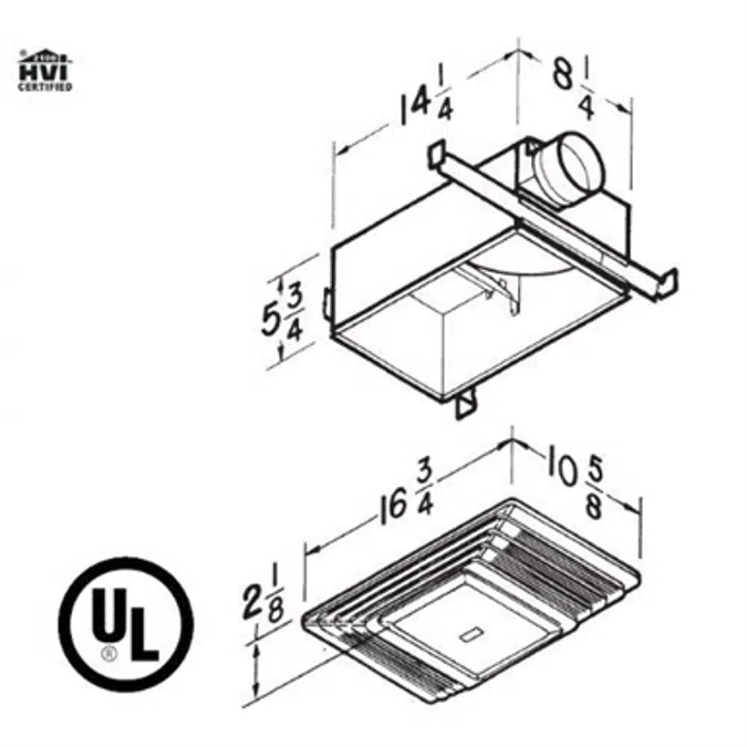 Broan-NuTone 655 Bath Fan and Light with Heater