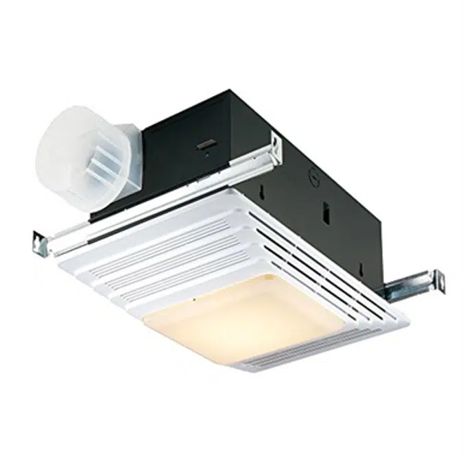 Bath fan with light store and heater