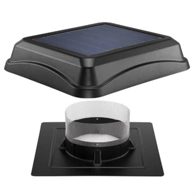 Broan-NuTone 345SOBK Surface Mount Solar Powered Attic Ventilator