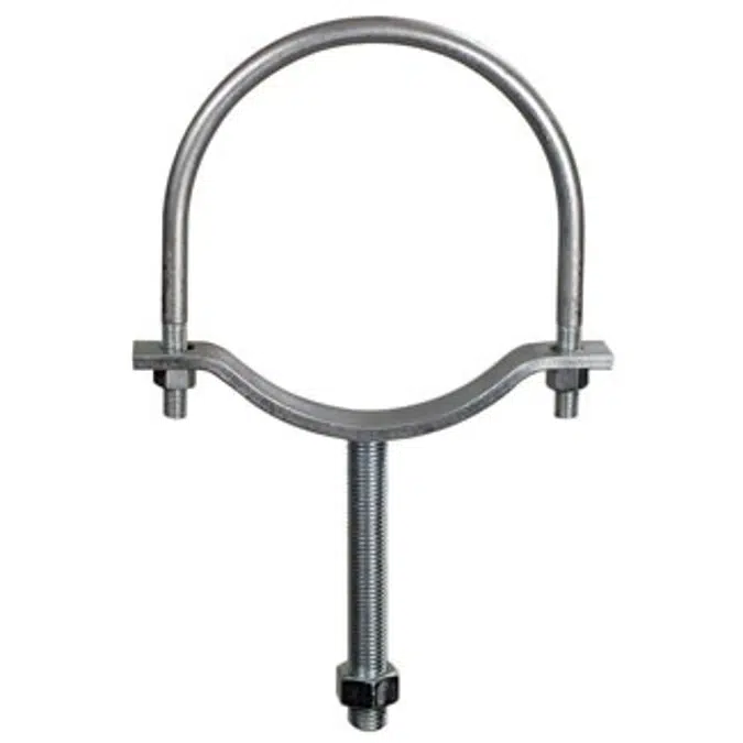 BIM objects Free download! 191 Adjustable Pipe Saddle with UBolt