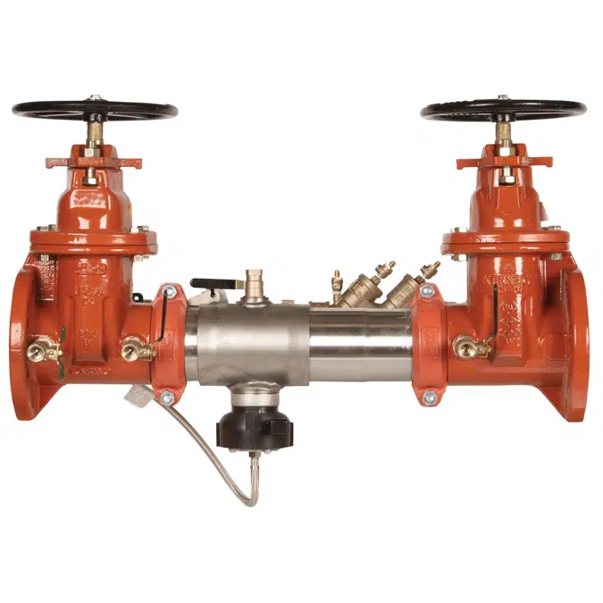 Stainless Steel Reduced Pressure Detector Assembly Backflow Preventers with Flood Sensor, 2 1/2 - 10 Inch Sizes - C500-FS