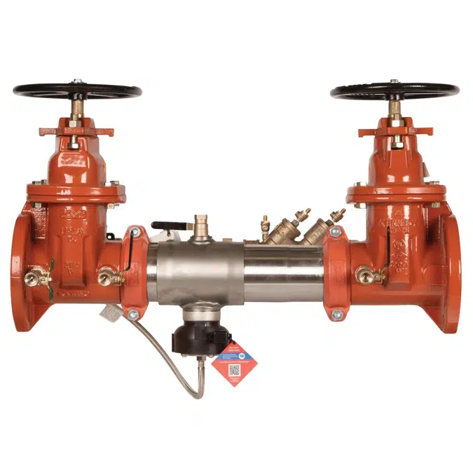 Stainless Steel Reduced Pressure Detector Assembly Backflow Preventers with Flood Sensor, 2 1/2 - 10 Inch Sizes - C500-FS