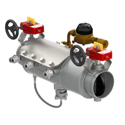 obraz dla Low Head Loss Stainless Steel Reduced Pressure Detector Type II Assemblies with Integral Butterfly or OSY Shutoffs - Deringer 50X/50GX